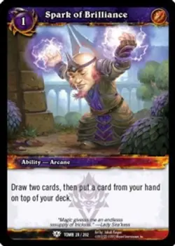 Spark of Brilliance - FOIL - Tomb of the Forgotten - World of Warcraft TCG - Image 1