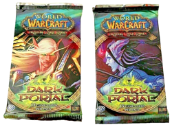 2007 World Of Warcraft TCG Through The Dark Portal X2 Booster Packs Sealed - Image 1