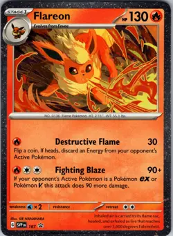 Flareon - (Cosmos Holo) 167 Promo Holo SV: Scarlet & Violet Promo Cards NM - Image 1