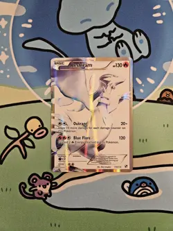 Pokemon TCG: Reshiram Full Art (113/114) Black & White: Base Set LP/MP - Image 1