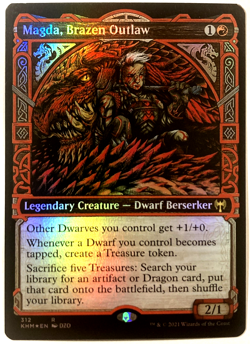MTG Magda, Brazen Outlaw (Showcase Foil) Kaldheim 312 NM - Image 1