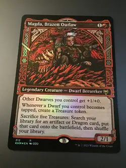 MTG Kaldheim #312 Showcase Foil Magda, Brazen Outlaw - Image 1