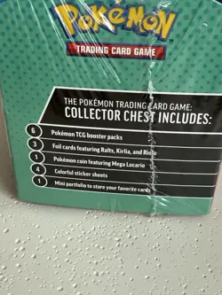 NEW! Pokemon 2025 Fall Mega Collector Chest Tin Box - 6 Packs & 3 Foil Cards - Image 3