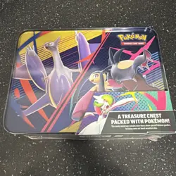 Pokemon 2025 Fall Mega Collector Chest Tin Box 6 Booster Packs & 3 Foil Cards - Image 2