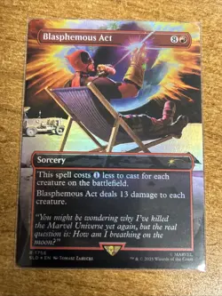 Blasphemous Act (1756) (Rainbow Foil) Secret Lair Drop Foil NM-M Unplayed MTG - Image 1
