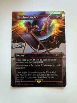Blasphemous Act (1756) (Rainbow Foil) Secret Lair Drop Deadpool FOIL Miscut - Image 1