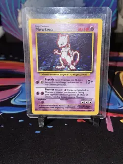 Mewtwo Base Set Holo Card 10/102 Light Played Pokemon - Image 4