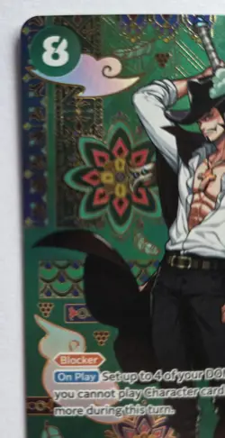 One Piece TCG OP12-030 Dracule Mihawk Special Print SP OP14 AA Card Game CCG ENG - Image 2