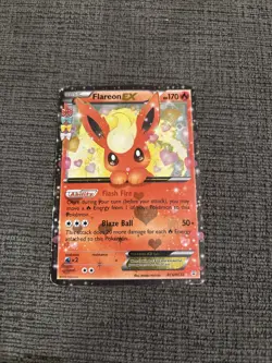 Pokemon TCG Flareon EX Holo Rare Card Radiant Collection RC6/RC32 - Image 1