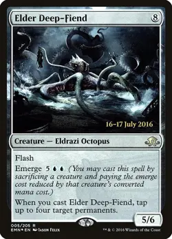 Elder Deep-Fiend Eldritch Moon Promos Prerelease Cards Foil NM - Image 1