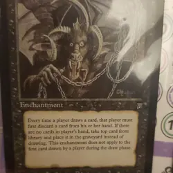 Magic: The Gathering Chains of Mephistopheles x2 English Enchantment Card 1994 - Image 4