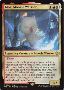 Mog, Moogle Warrior R Commander: FINAL FANTASY 89 NM MTG - Image 1