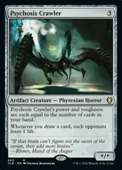 x1 Psychosis Crawler - Deck Exclusive R MTG Commander Legends: Battle for Baldur - Image 1