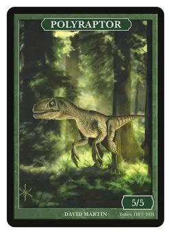Polyraptor Token 5/5 Green David Martin MTG Magic Token Givememana - Image 1