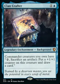 x1 Clan Crafter - Foil - Deck Exclusive M MTG Commander Legends: Battle for Bald - Image 1