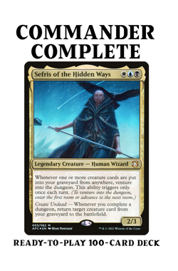 Sefris of the Hidden Ways VENTURE INTO THE DUNGEON Magic MTG Commander Deck - Image 1