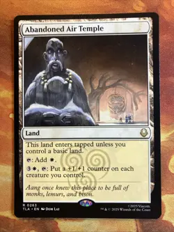 MTG Abandoned Air Temple Avatar: The Last Airbender Rare Land Near-Mint!! - Image 1