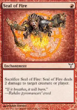 SEAL OF FIRE X4 4 4X Dissension MTG Magic the Gathering Cards DJMagic - Image 1