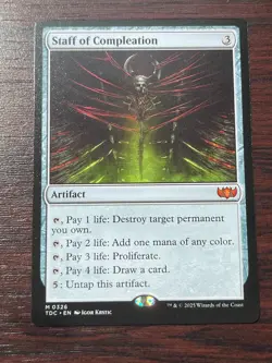 1x STAFF OF COMPLEATION - Commander - MTG - Magic the Gathering - Image 1
