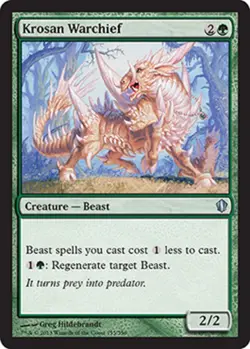 MTG - Krosan Warchief - Commander 2013 - NM, English Magic FLAT RATE SHIP - Image 1