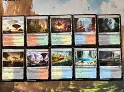 10x DESERT LANDS - Full set - Outlaw - MTG - Magic the Gathering - Image 1