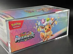 Pokemon TCG S&V Prismatic Evolutions Booster Bundle Display Case w/Acrylic Case - Image 4