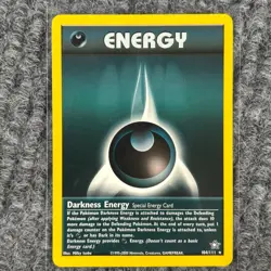 Vintage Pokemon Neo Genesis Darkness Energy 104/111 Rare LP - Image 1