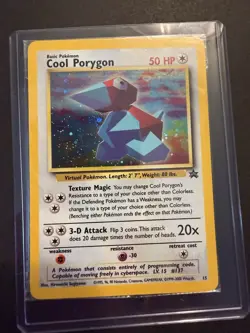 Pokemon TCG Cool Porygon #15 Black Star Promo Wotc Swirl Holo Sealed NM - Image 1