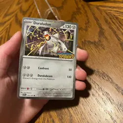 Pokemon Duraludon (Surging Sparks Stamped) 129/191 Promo Cosmos Holo - Image 2