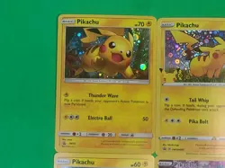 Pokemon Alternate Art Pikachu Holographic Cards Lot Of 4 N Mint Condition Nice! - Image 3