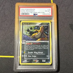 2004 POKEMON EX TEAM ROCKET RETURNS #15 DARK DRAGONITE-REVERSE FOIL PSA 6 - Image 1
