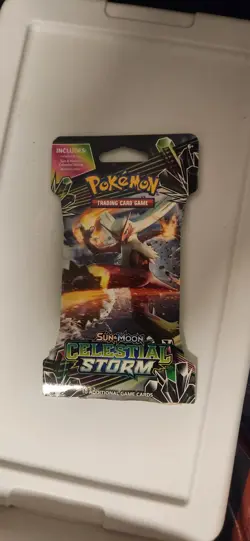 Pokemon TCG Celestial Storm Sleeved Booster Pack Blaziken Artwork Sealed New - Image 1