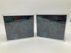 Lot of (2) Pokemon TCG Phantasmal Flames ETB's Sealed w/ Acrylic Case - Image 1