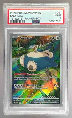 96087931 Snorlax 2023 Pokemon SV Black Star Promos - SVP EN #051 PSA 9 - Image 1