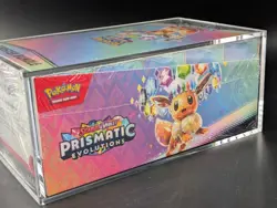 Pokemon TCG S&V Prismatic Evolutions Booster Bundle Display Case w/Acrylic Case - Image 4