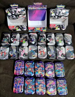 Pokemon TCG Mega Heroes & Unova Mini Tin Display- LOT OF 3 - Image 2
