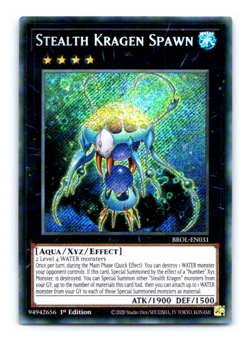 Stealth Kragen Spawn - BROL-EN031 - Secret Rare - 1st Edition Yugioh - Image 1