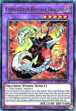 Chimeratech Rampage Dragon - GFP2-EN124 Ultra Rare 1st Edition Yugioh - Image 1