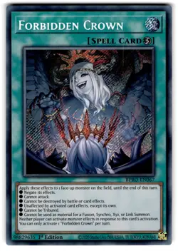 YUGIOH FORBIDDEN CROWN SECRET RARE NM BPRO-EN067 - Image 1