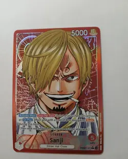 Sanji One Piece TCG PRB01-001 Alt Art Leader Great Condition English - Image 1