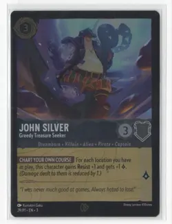 Disney Lorcana 29/P1 Into the Inklands John Silver League Promo - Image 1