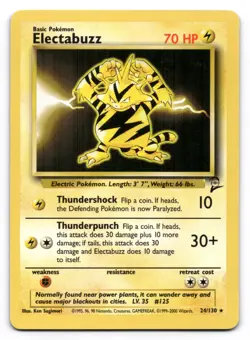 Electabuzz LP Base Set 2 24/130 Pokemon TCG Regular - Image 1
