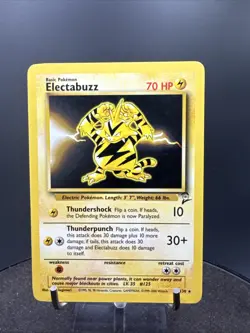 Pokemon TCG Card 2000 Base Set 2 Electabuzz 24/130 - Image 1
