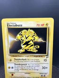 Pokemon TCG Card 2000 Base Set 2 Electabuzz 24/130 - Image 3