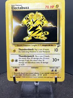 Pokemon TCG Card 2000 Base Set 2 Electabuzz 24/130 - Image 4