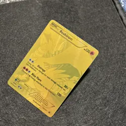 Reshiram 114/113 Legendary Treasures Holo SECRET RARE FULL GOLD CARD LP - Image 2
