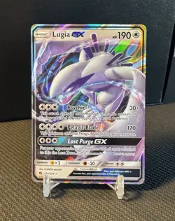 Lugia GX 159/214 Sm Lost Thunder Holo Pokemon Card NM - Image 1