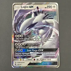 Lugia GX 159/214 Sm Lost Thunder Holo Pokemon Card NM - Image 1