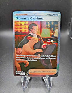 Giovanni's Charisma SIR 204/165 SV Scarlet Violet 151 Pokemon Card NM - Image 1