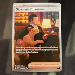 Giovanni's Charisma 204/165 Sv: Scarlet & Violet 151 Holo Pokemon Card - Image 1